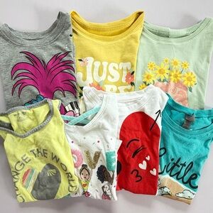 Lot of girls short sleeve graphic tees